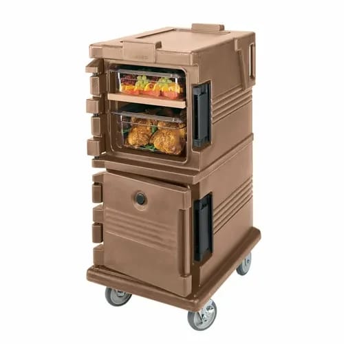 Cambro Ultra Cam Cart UPC600157 Insulated Coffee Beige Front Loader Food Carrier — view 2