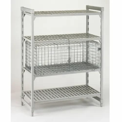 Cambro Camshelving CSSC244818000 Stainless Steel Security Cage 25-1/4"W X 42-1/2"D X 18"H — view 1