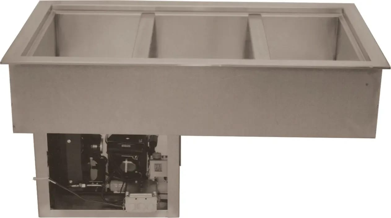 Wells® RCP-300 Drop-in Refrigerated Food Well 23 Cubic foot Capacity 3 Rectangle Wells — 120V, 1PH — view 1