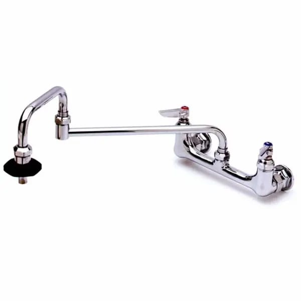 T&S B-0597-EE 8" Wall Mount Pot and Kettle Filler Faucet with 18" Double-Jointed Swing Nozzle — view 2