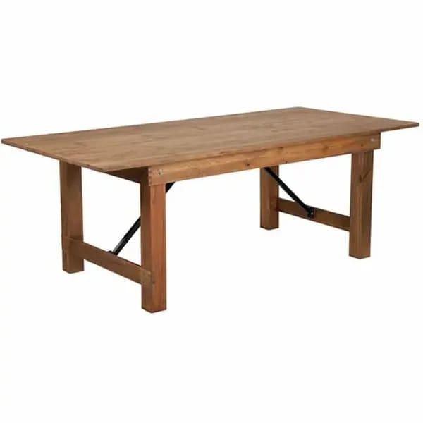 Flash Furniture XA-F-84X40-GG Wood Farm Table — view 1