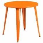 Flash Furniture CH-51090-29M1-BK-GG 26" Round Dining Height Wood Silver Table — view 5