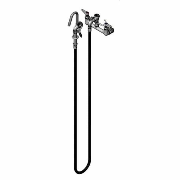 T&S B-0610-CC-H108 8" Wall Mount Pot and Kettle Filler Faucet — view 1