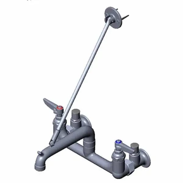 T&S B-0661-POL 8" Wall Mount Service Sink Faucet — view 1