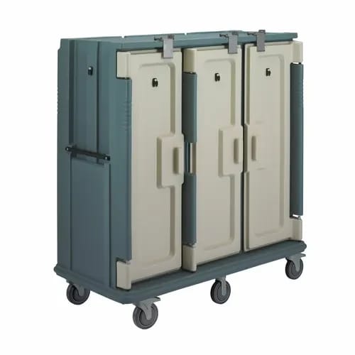 Cambro MDC1418T30401 Slate Blue Meal Delivery Cart — view 1