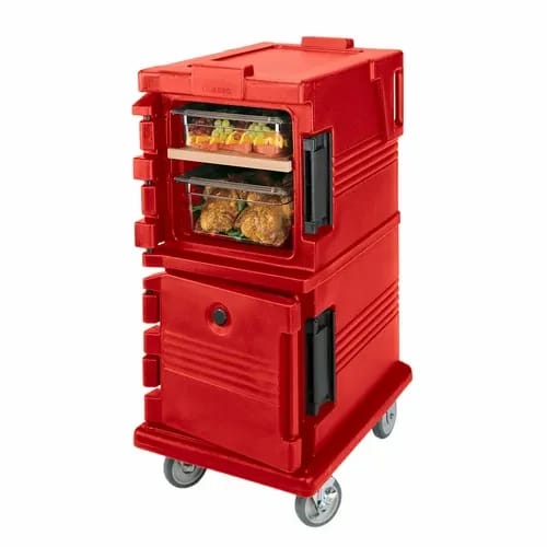 Cambro Ultra Cam Cart UPC600158 Insulated Hot Red Front Loader Food Carrier — view 2