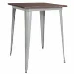 Flash Furniture CH-51090-40-OR-GG Round Bar Height Metal Orange Table — view 6