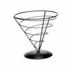Tablecraft 10741 4" Square Gold Crackle Pattern Aluminum Snack Basket — view 6