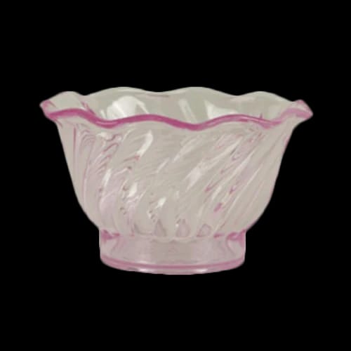 Thunder Group PLDS005P Purple Plastic Tulip Dessert Dish | Case of 12 — view 1