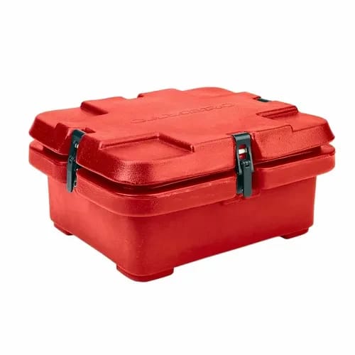 Cambro Camcarrier 240MPC158 Hot Red Top Loader 4" Deep — view 1