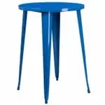 Flash Furniture CH-51040-40M1-BK-GG Square Bar Height Galvanized Steel Table with Walnut Elm Wood Top — view 3