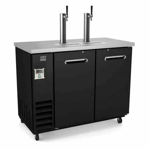 Kelvinator KCHBBD2D2T 2-Keg Direct Draw Beer Dispenser 49"W — view 1