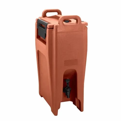 Cambro Camtainer UC500402 5-1/4 Gallon Insulated Brick Red Beverage Dispenser — view 2