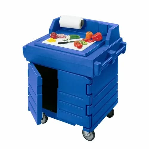Cambro Camkiosk KWS40186 Navy Blue Serving Counter 40-1/2"W X 33"D X 45-1/2"H — view 1