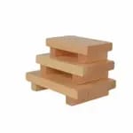 Thunder Group WSPW002 9-1/2" x 6" Wood Sushi Plate | Case of 6 — view 3