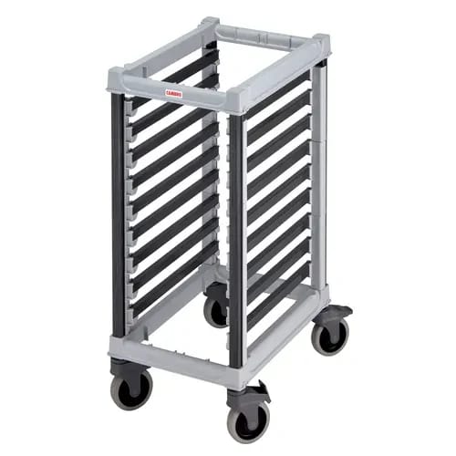 Cambro Camshelving UGNPR11H9480 9-Full Size Speckled Gray Food Pan Trolly 28-3/4"W X 17-1/4"L X 40"H — view 2