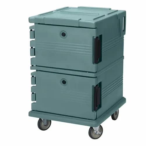 Cambro Ultra Cam Cart UPC1200192 Insulated Granite Green Front Loader Food Carrier — view 1