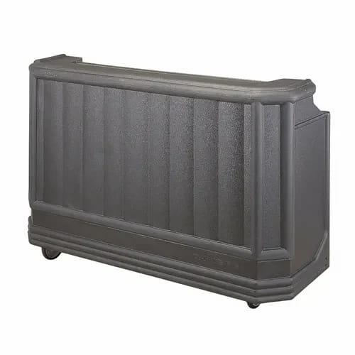 Cambro Cambar BAR730CP191 Granite Gray Portable Bar 7-Bottle Speed Rail Portable Bar 72-3/4"W X 26"D X 48"H — view 2