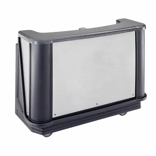 Cambro Cambar BAR730DSCP770 Chicago Portable Bar 7-Bottle Speed Rail Portable Bar 77-5/8"W X 28-1/2"D X 47-1/2"H — view 2