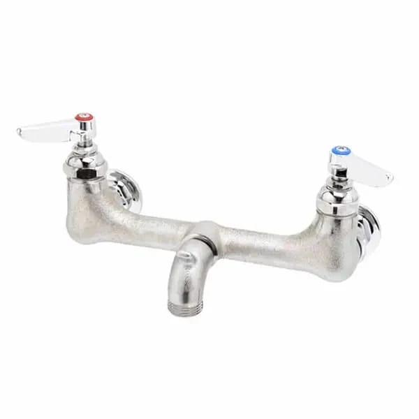 T&S B-0673-POL 8" Wall Mount Service Sink Faucet — view 1