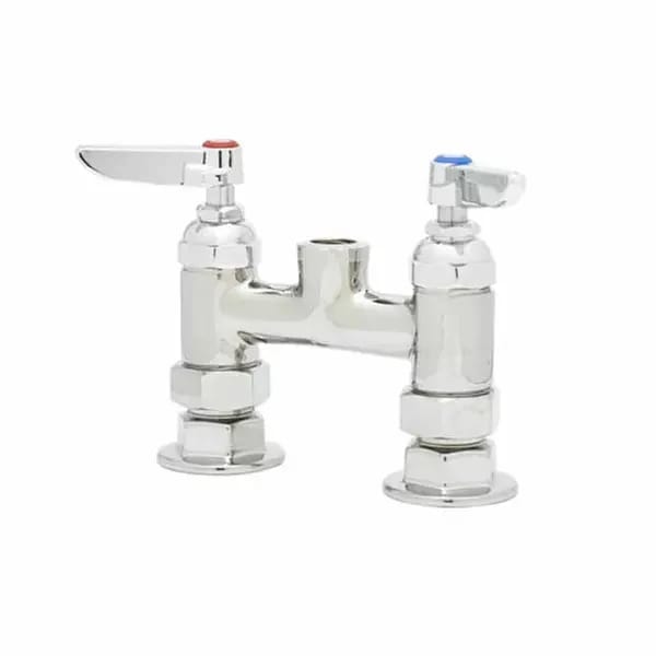 T&S B-0325-LNCC 4" Deck Mount Double Pantry Faucet Base Only — view 1