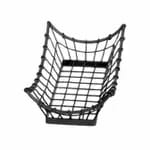 Tablecraft GMT13105 Black Metal Grand Master Transformer Rectangular Basket 13" x 10" x 5 — view 3