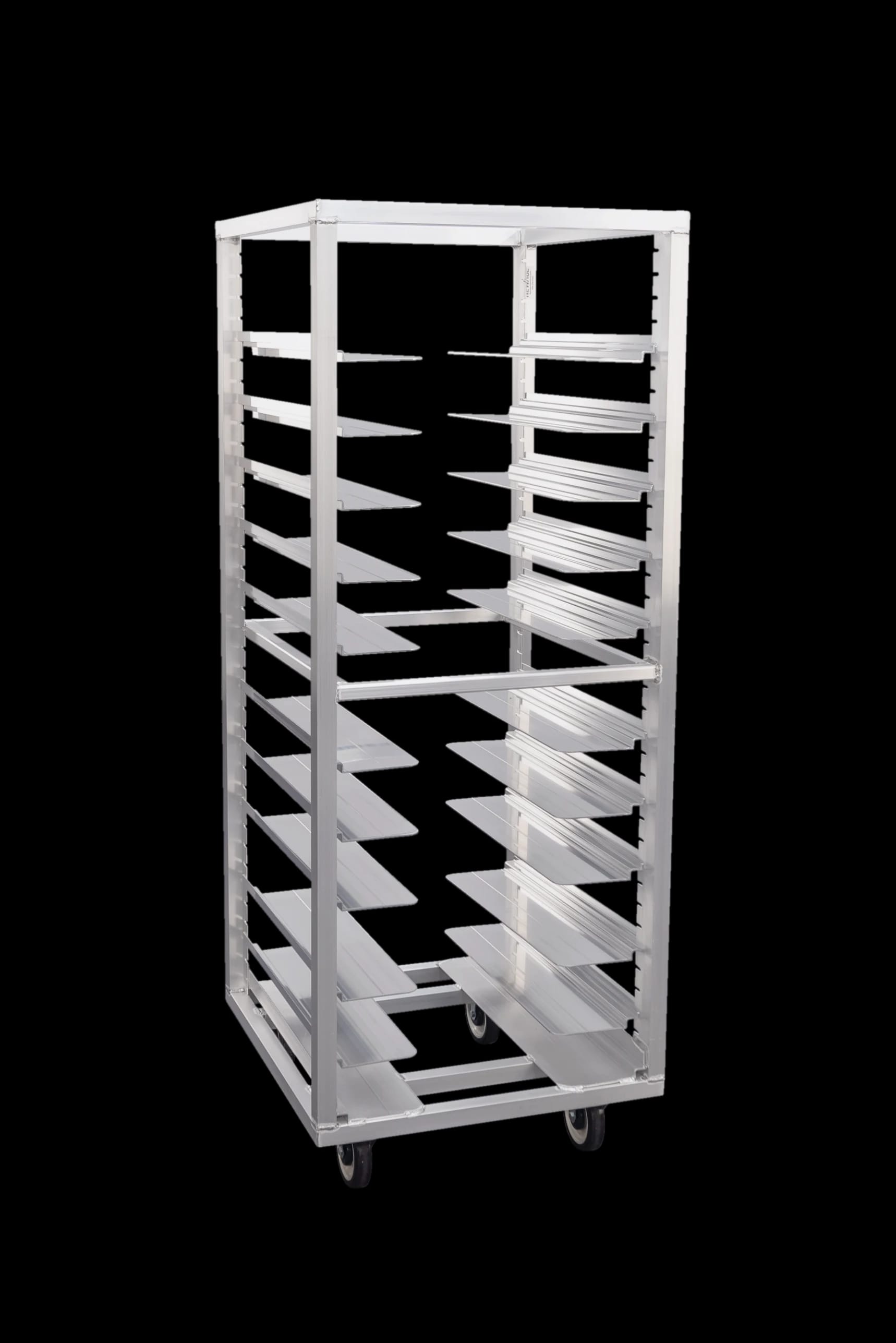 Carter-Hoffmann® O8631V Portable Aluminum Pan Rack Single Width Mobile Style End-Loaded 31 Pan Capacity — view 1