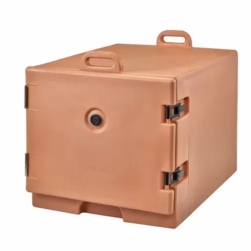 Cambro Camcarrier 1826MTC157 Insulated Coffee Beige Front Loader Food Carrier — view 1