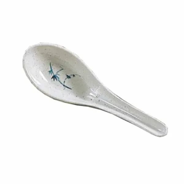 Thunder Group 7003BB Blue Bamboo 3/4 oz. Melamine Wonton Soup Spoon | Case of 60 — view 2