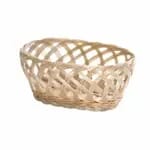Tablecraft 1171W Natural Oval Woven Basket 7" x 5" x 2 | Case of 12 — view 3