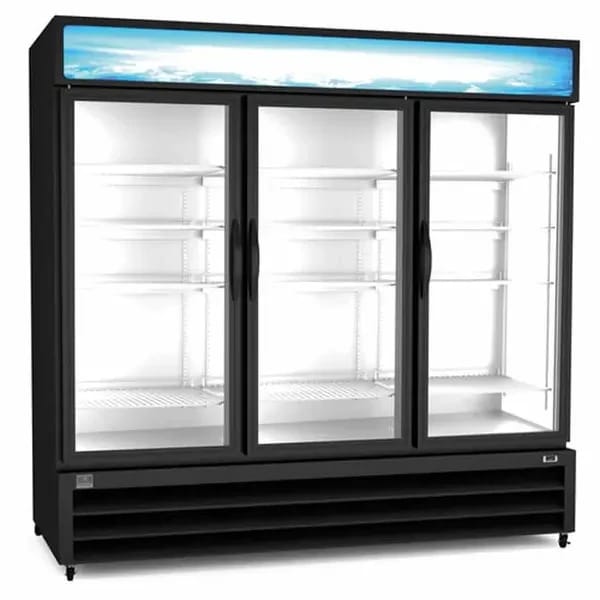 Kelvinator KCHGM72R 72 cu. ft. 3-Door Door Refrigerator Merchandiser 81"W — view 1