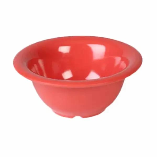 Thunder Group CR5510RD Orange 10 oz. Melamine Soup Bowl | Case of 12 — view 1