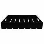 Tablecraft CRATE14BK Fourth Size Black Wood Display Crate 2-3/4" Deep — view 4