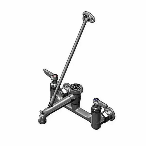T&S B-0665-CR-BSTRK Wall Mount Service Sink Faucet — view 1