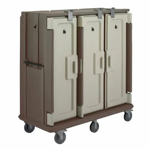 Cambro MDC1418T30194 Granite Sand Meal Delivery Cart — view 2