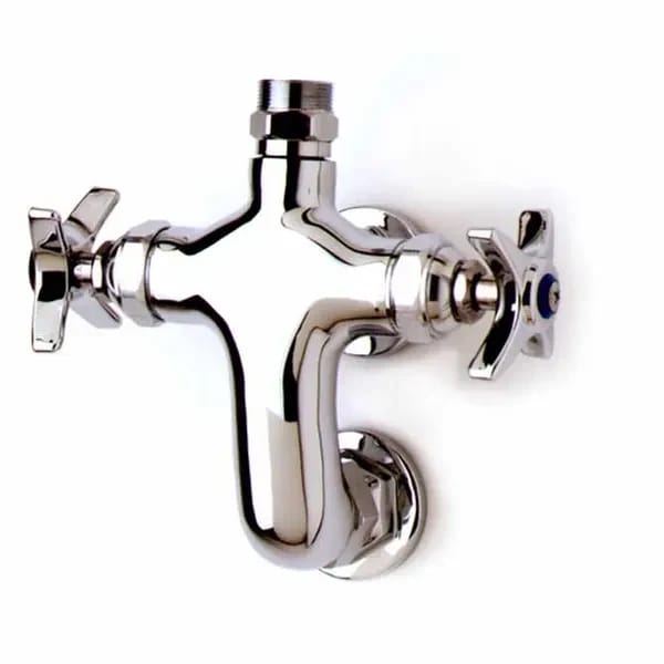 T&S B-0316-LN 3" Wall Mount Double Pantry Faucet Base Only — view 2