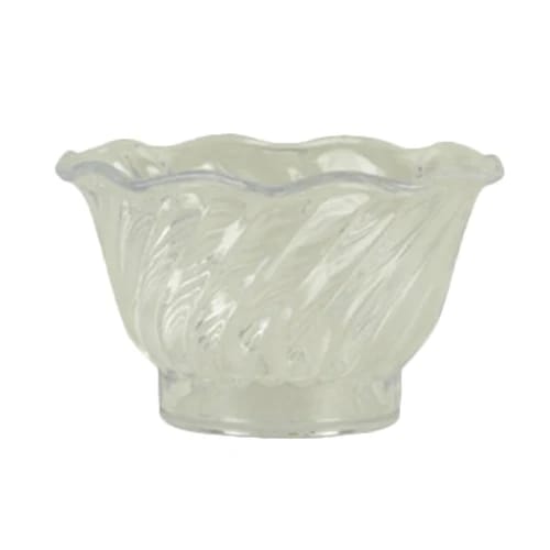 Thunder Group PLDs005C Clear Plastic Tulip Dish | Case of 12 — view 2