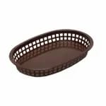 Tablecraft 1073FG A La Carte Green Oval Platter Basket 9-1/4" x 6" x 1-1/2" | Case of 36 — view 6