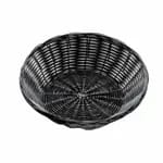 Tablecraft 2417 Black Oblong Woven Basket 9" x 4" x 2 | Case of 12 — view 5