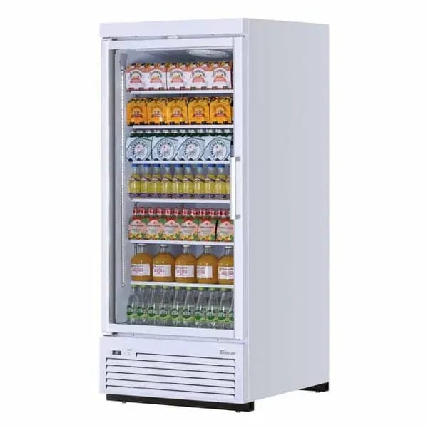 Turbo-Air TJMR-30SDW-N White 32 cu. ft. 1 Door Refrigerator Merchandiser 36-5/8"W — view 2