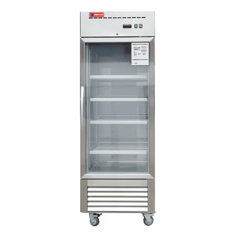 Westlake WKR-23BG Glass Door Merchandiser Refrigerator 1 Door 33-40°F — view 1