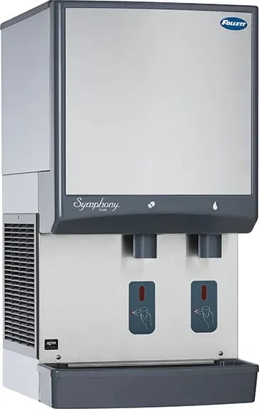Follett Symphony Plus™ 25HI414A-S0-DP Wall Mount Ice and Water Dispenser 425 Pound Daily Production 25 Pound Storage SensorSAFE™ Dispense Nugget Style Ice — 115V, 1PH — view 1