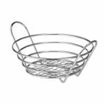 Tablecraft H7176 Oval Chrome Plated Metal Basket 13-3/4" x 10-3/4" x 3-1/4" — view 5