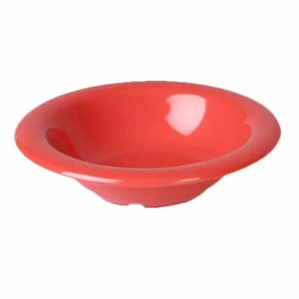 Thunder Group CR5608RD Orange 8 oz. Melamine Salad Bowl | Case of 12 — view 2
