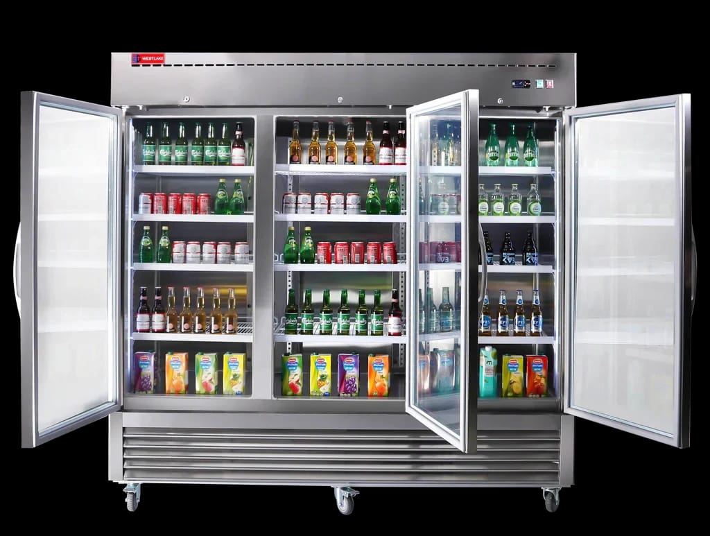 Westlake WKR-82BG Glass Door Merchandiser Refrigerator 3 Door 33-40°F — view 9