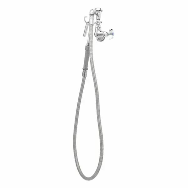 T&S B-0606 Single Hole Wall Mount Pot and Kettle Filler Faucet with 68" Hose — view 1