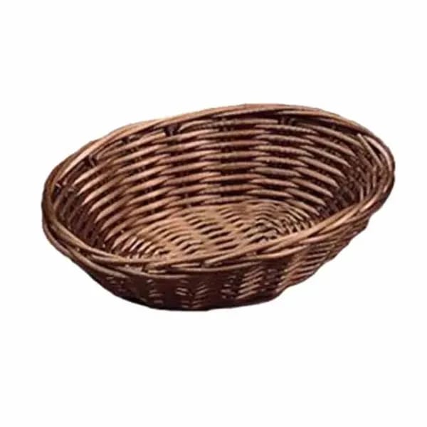 Tablecraft 1471 Brown Oblong Woven Basket 7" x 5-1/4" x 2 | Case of 12 — view 2