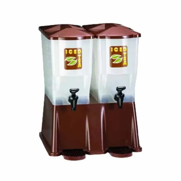 Tablecraft TW54DP Double 3-Gallon Slimline Cold Beverage Dispenser — view 1