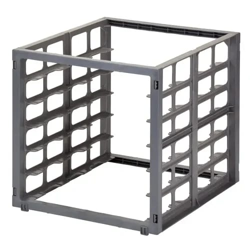 Cambro Camshelving CBUPR1826S6580 Basic Series 6-Full Size Brushed Graphite Sheet Pan Rack — view 2