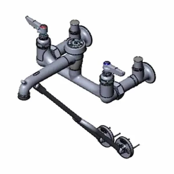 T&S B-0656-POL 8" Wall Mount Service Sink Faucet — view 1